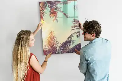 Tablă cu marker cu model palmier tropical