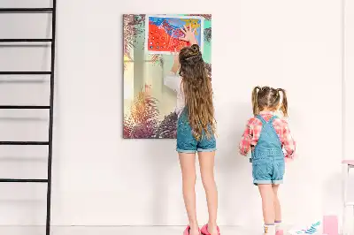 Tablă cu marker cu model palmier tropical