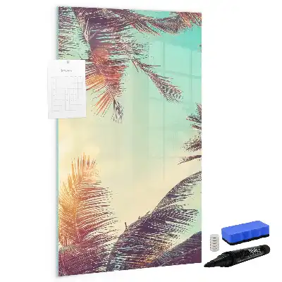 Tablă cu marker cu model palmier tropical