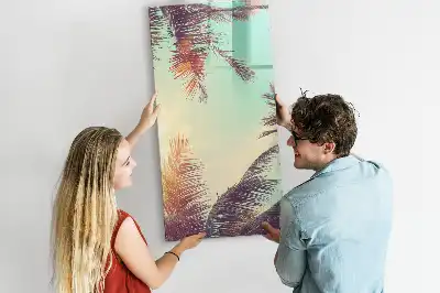 Tablă cu marker cu model palmier tropical