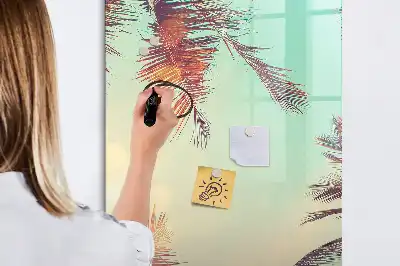 Tablă cu marker cu model palmier tropical