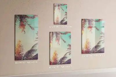 Tablă cu marker cu model palmier tropical