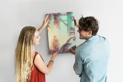 Tablă cu marker cu model palmier tropical