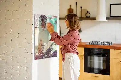 Tablă cu marker cu model palmier tropical