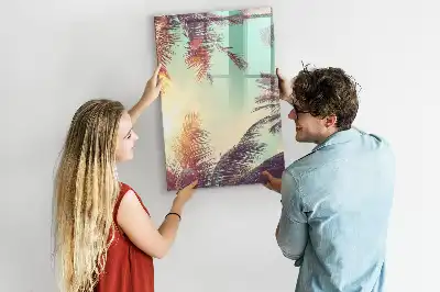 Tablă cu marker cu model palmier tropical
