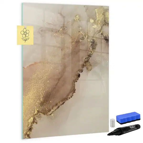 Tablă cu marker cu aspect de marmură strălucitoare