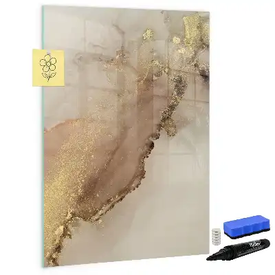 Tablă cu marker cu aspect de marmură strălucitoare