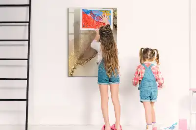 Tablă cu marker cu aspect de marmură strălucitoare