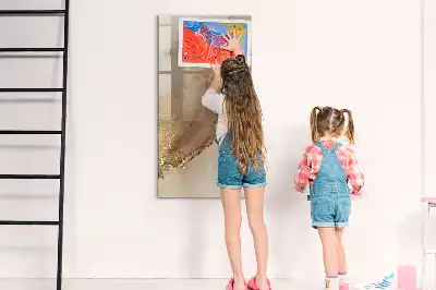 Tablă cu marker cu aspect de marmură strălucitoare