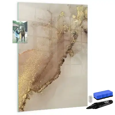 Tablă cu marker cu aspect de marmură strălucitoare