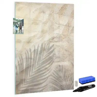 Tablă magnetică de scris cu model nisip pe plajă vara