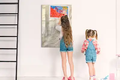 Tablă magnetică de scris cu model nisip pe plajă vara