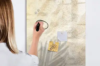 Tablă magnetică de scris cu model nisip pe plajă vara