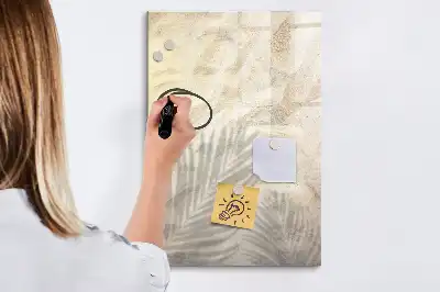 Tablă magnetică de scris cu model nisip pe plajă vara