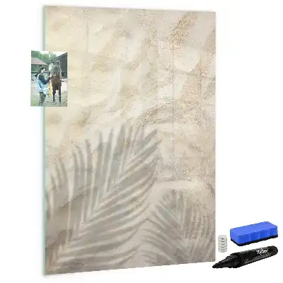 Tablă magnetică de scris cu model nisip pe plajă vara