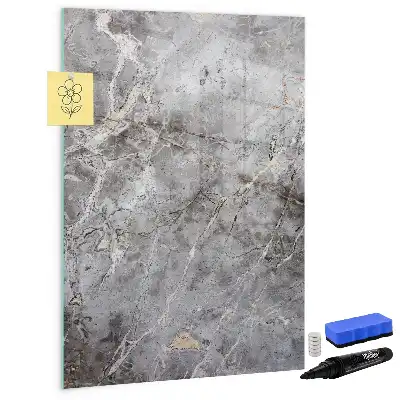 Tablă cu marker cu aspect de marmură închisă