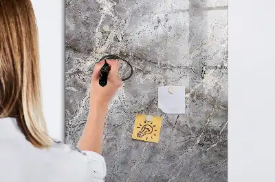 Tablă cu marker cu aspect de marmură închisă