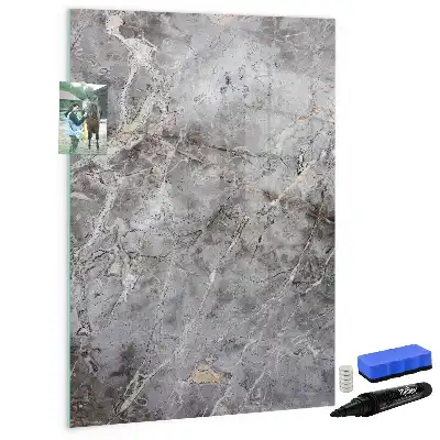 Tablă cu marker cu aspect de marmură închisă