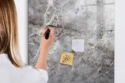 Tablă cu marker cu aspect de marmură închisă