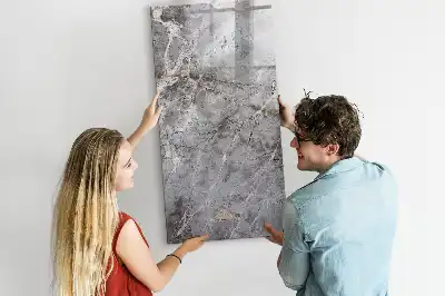 Tablă cu marker cu aspect de marmură închisă