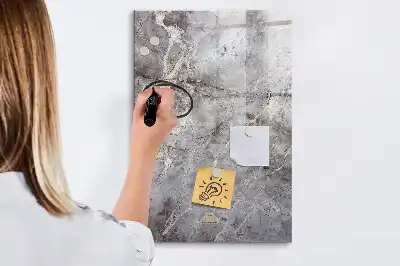 Tablă cu marker cu aspect de marmură închisă