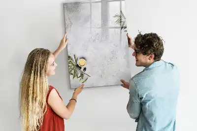 Tablă cu marker cu model beton și măsline