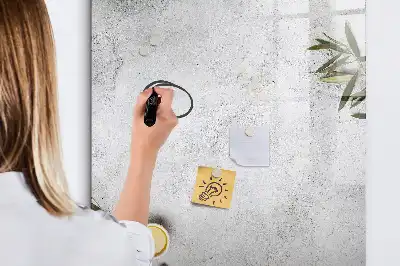Tablă cu marker cu model beton și măsline