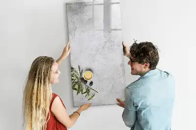 Tablă cu marker cu model beton și măsline