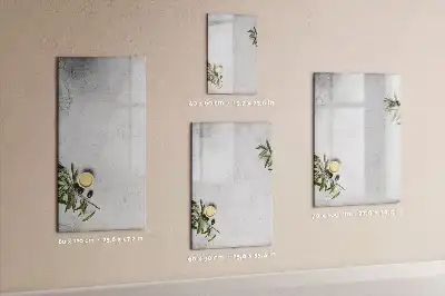 Tablă cu marker cu model beton și măsline