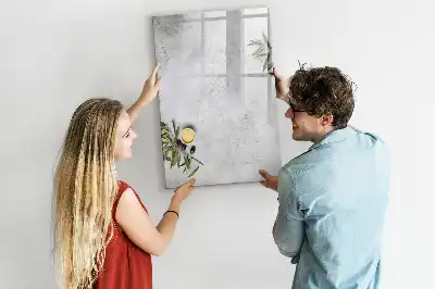 Tablă cu marker cu model beton și măsline