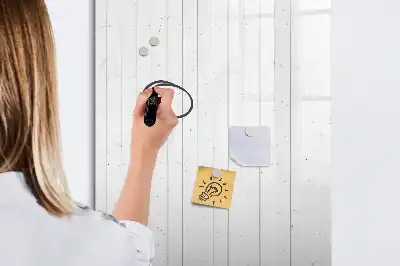 Tablă magnetică de scris din lemn natural