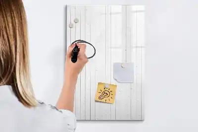 Tablă magnetică de scris din lemn natural