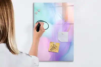 Tablă cu marker cu model pene pastelate