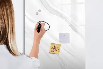 Tablă cu marker model valuri de marmură
