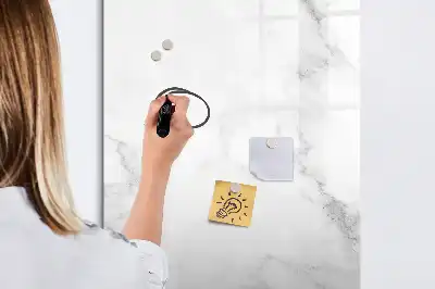 Tablă magnetică de scris cu aspect de marmură