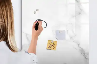 Tablă magnetică de scris cu aspect de marmură