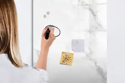 Tablă magnetică de scris cu aspect de marmură