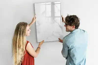 Tablă magnetică de scris cu aspect de marmură