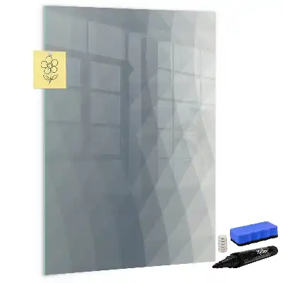 Tablă magnetică de scris cu model de valuri în nuanțe de gri