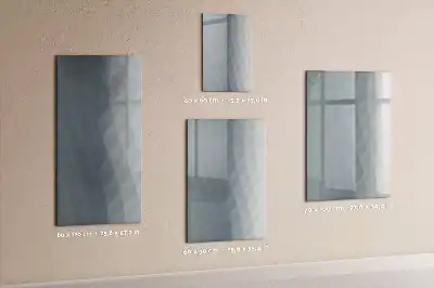 Tablă magnetică de scris cu model de valuri în nuanțe de gri