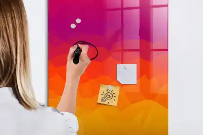 Tablă cu marker design răsărit de soare în gradient