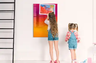 Tablă cu marker design răsărit de soare în gradient