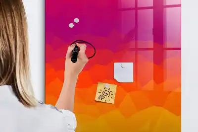 Tablă cu marker design răsărit de soare în gradient