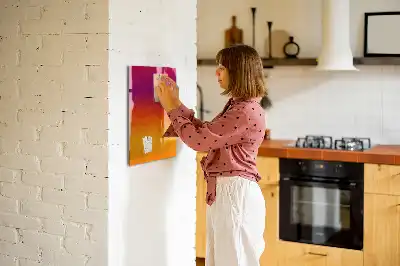 Tablă cu marker design răsărit de soare în gradient