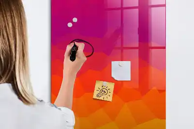 Tablă cu marker design răsărit de soare în gradient