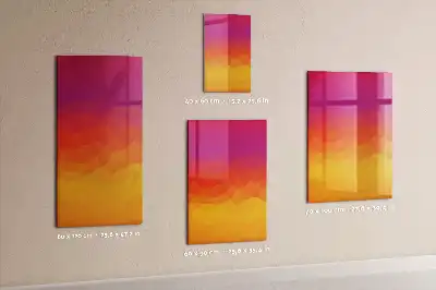 Tablă cu marker design răsărit de soare în gradient