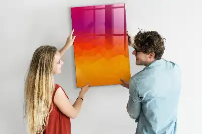 Tablă cu marker design răsărit de soare în gradient