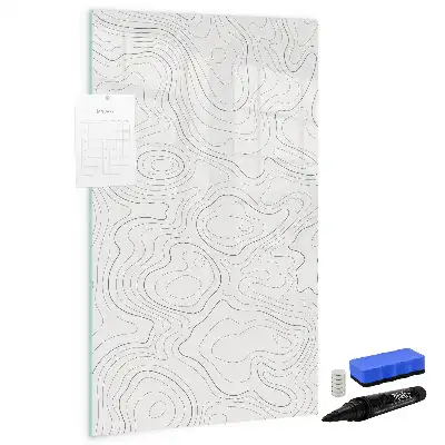 Tablă cu marker model linii abstracte