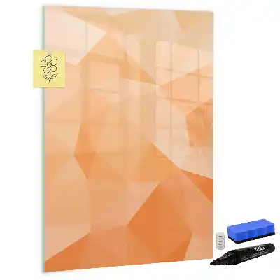 Tablă cu marker cu model de abstracție de triunghiuri