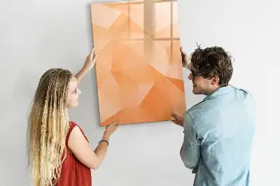 Tablă cu marker cu model de abstracție de triunghiuri